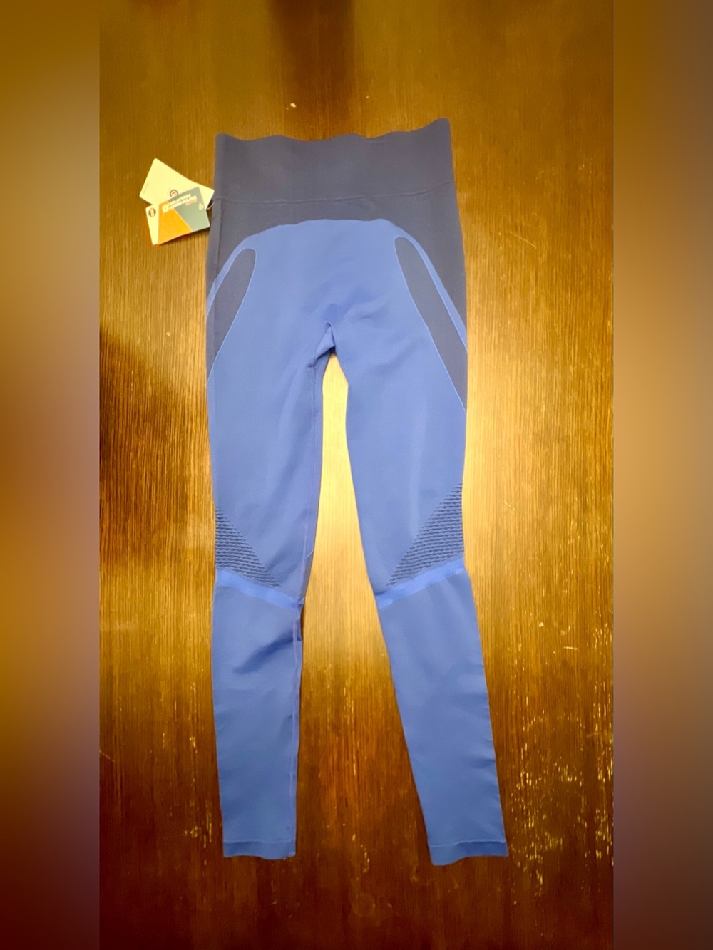 Mountain Warehouse Small Off Piste II Thermal Leggings Blue Seamless Compression